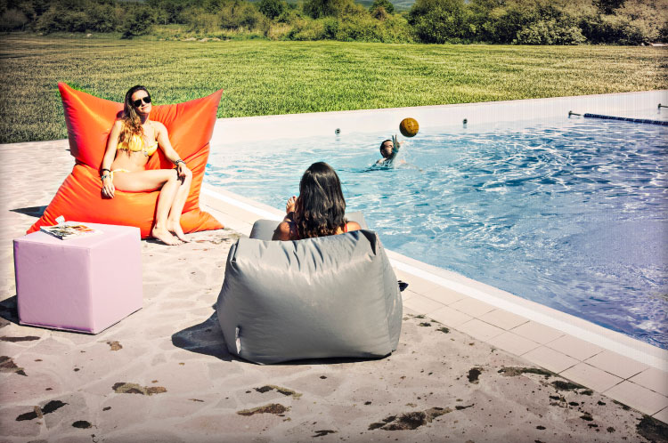 Sofa Soft Softò Nylon - The big rectangular beanbag cushion in nylon for outdoor use